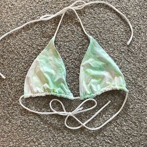 Good American Green String Bikini Top